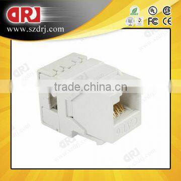 180 Degree White CAT6 RJ45 UTP Keystone Jack photo-2