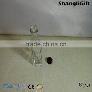 Cheap 50ml Small Square Glass Sauce Oil Bottles With Lids photo-2
