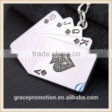 2015 New Design Custom Poker Keychain With Made in China