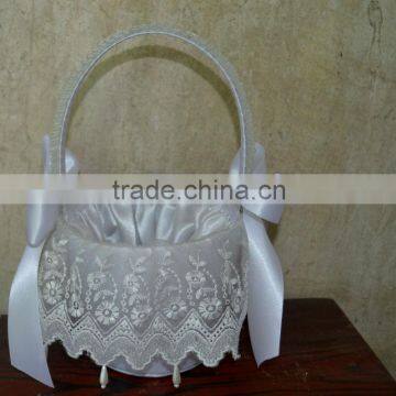 Lace Wedding Basket JS-E132