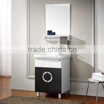 Modern design wood floor mounted bathroom cabinet