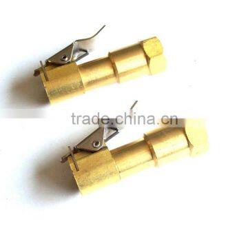 Straight Brass Lock-on Tire Inflator Air Chuck Hose