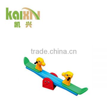 Children double plush playground plastic seesaw toys