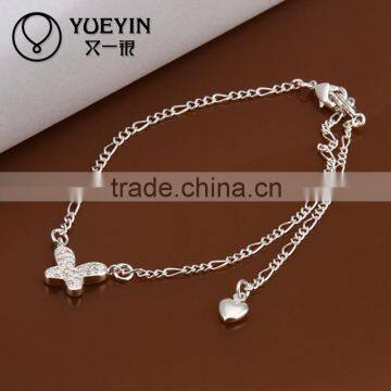 2014 Antique style silver anklet fashion indian bell anklet