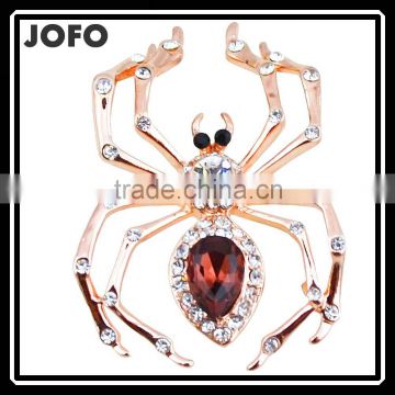 2016 Best Price High Quality Fashion China Wholesale Brooch Rhinetsone Colorful Spider Brooch