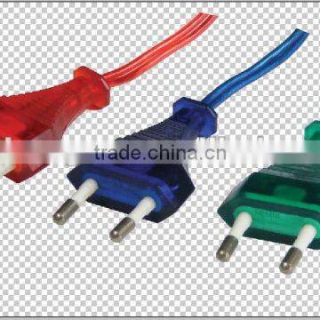 VDE authentication 2 round pin electric plug