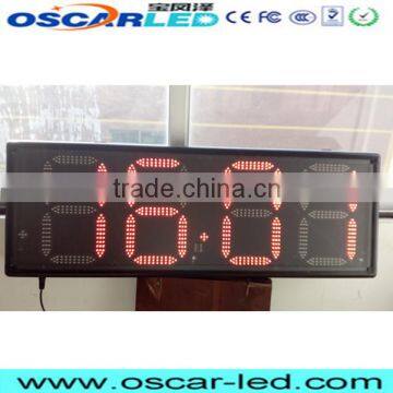 Digital Outdoor Led Screen Gas Station 7 Segment Clock Led Board Epistar Single Color Red/green/blue Etc Petrol Price Led Sign photo-2