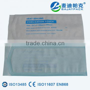 Disposable Heat Sealing Sterilization Flat Pouch for cotton swabs