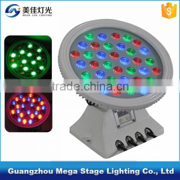 36pcs RGB outdoor flood light led round wall washer