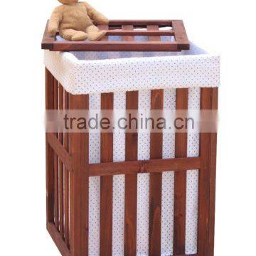 2016 Cheap Hot Wooden Laundary Basket For Baby