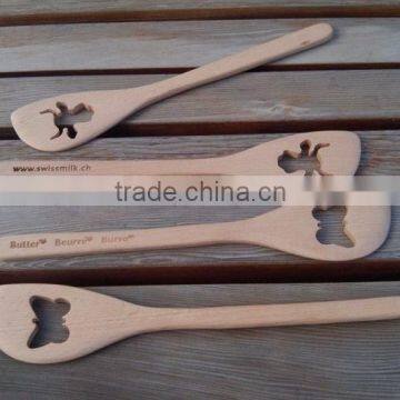 Wooden Engraved Stirring or Mixing Spatula With Custom Logo photo-2