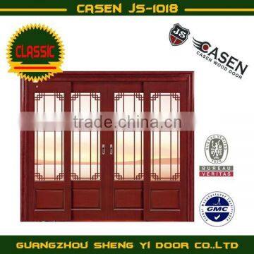 wood frame sliding glass door