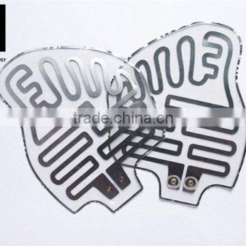 Battery powered insole inserts heated foil