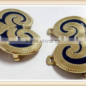 High-end Women Clasp Buckle Rhinestone Buckle Fur Coat Metal Buttons Button photo-2