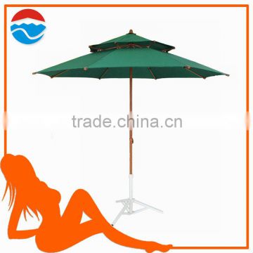 240CM*8K green color outdoor decor umbrella