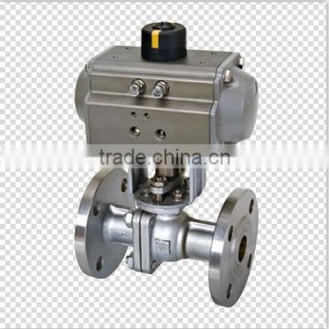 Pneumatic flanged ball valve