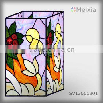 GV13061801 tiffany style stained glass vases