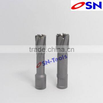 Core drill bits for metal fully ground