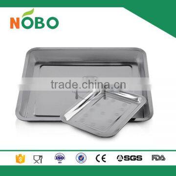Nobo 4.8cm High Rectangle Stainless Steel Cheap Bluk Dinner Plates photo-6
