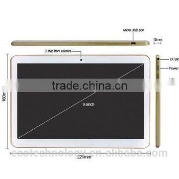 Hot Selling 9.6 Inch IPS Screen MTK6582 Quad Core Android 4.4 WIFI Bluetooth 3G Tablet pc I960 photo-4