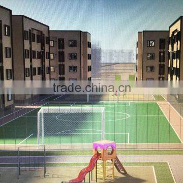 Mini football field synthetic grass for apartment