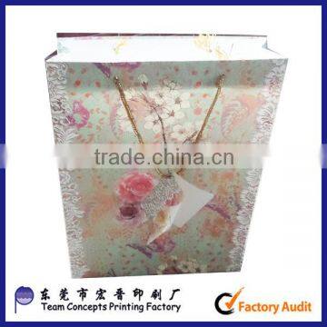 offset 4 color printing gift paperbox custom paper bag