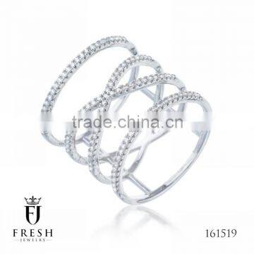Fashion 925 Sterling Silver Ring - 161519 , Wholesale Silver Jewellery, Silver Jewellery Manufacturer, CZ Cubic Zircon AAA