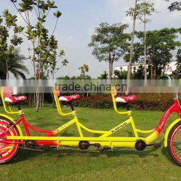24 Inch Tandem Bike / Single Speed Bicycle / Three Seat Bicycle