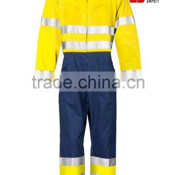 Flo Yellow Inherently FR & ARC Flash Coverall Workwear for Electrical Industry, Construction Industry, Oil & Gas.