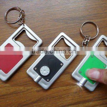 Mini LED Keychain With Bottle Opener Keychain