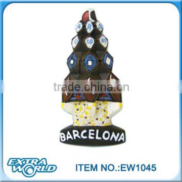 resin fridge magnet souvenir barcelona