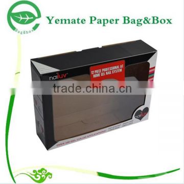 Trade Credit Insurance!!! black printed corrugated paper box with clear window