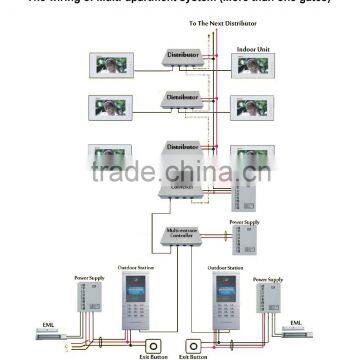 Multi Apartment Video Door Phone Intercom System With Night Vision photo-2