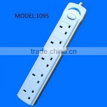 made in china uk electric supply 5 gang power link generator socket with switch power extension socket