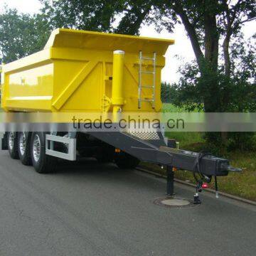 China 2 or 3 axles tipper/dump truck full trailer for self unloading