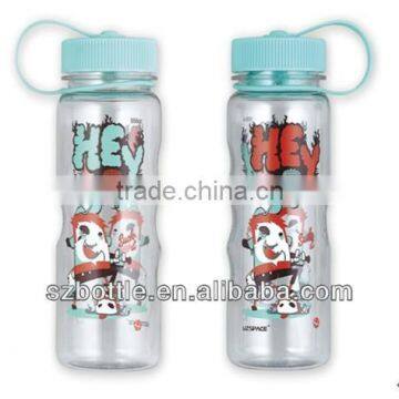 outdoor sports plastic drinking bottle 500ml 18OZ bpa free