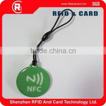 Round Passive RFID MIFARE Classic 1K rfid Epoxy tokren smart nfc glue/crystal smart tag