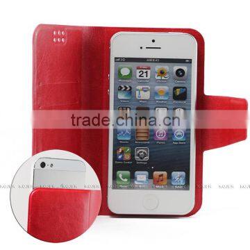 Hot universal flip leather case for mobile phone