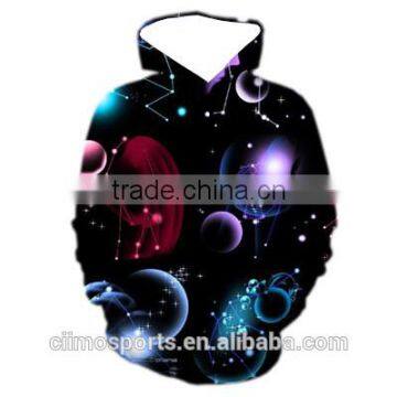 custom made print pull over sleeveless hoodie