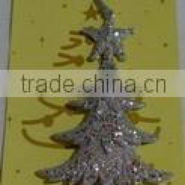 Silver Decorative Tree Shaped Christmas Decorations