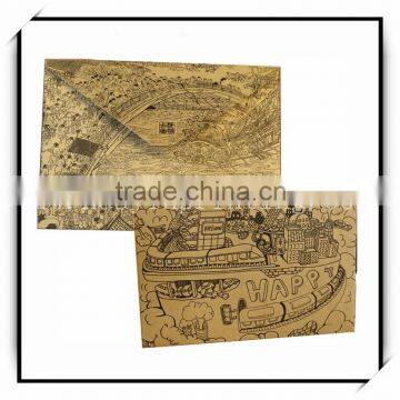 Custom manual paper envelope printing