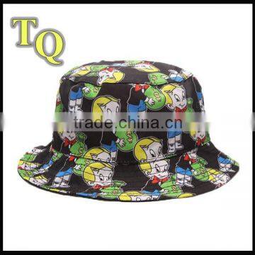 custom kids logo sublimated printed fishing for bucket hat/sweatband