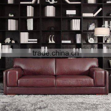 brown leather sofa 522#