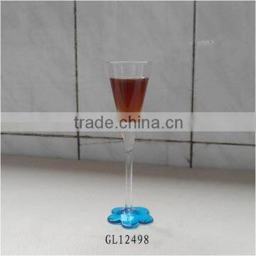 long colour stem mini wine glass shot glass