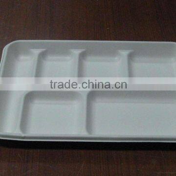 biodegradable tableware/sugar cane pulp tray / disposable tableware,bagasse pulp tableware