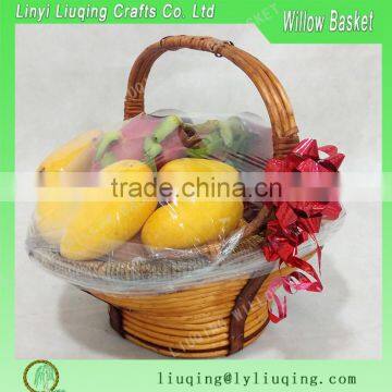 hot sale Antique garden Wicker Wine Picnic Basket for red wine