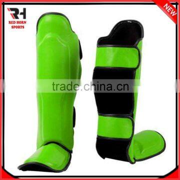 New Professional MMA Shin Guards, Leather Shin Guards Fighting photo-4