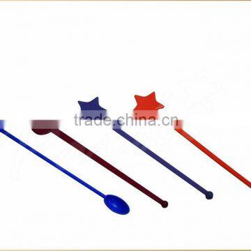 Wholesale High Quality Stirrer Custom Plastic Swizzle Sticks