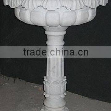 Flower Pots And Planters Hand Sculpture Carving Stone Marble For Resort, House And Garden