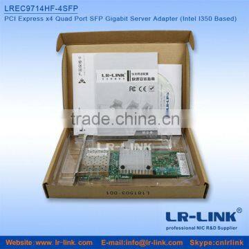OEM/ODM Intel I350 Chipset PCI Express x4 Quad Port SFP Gigabit Ethernet Lan Card photo-4